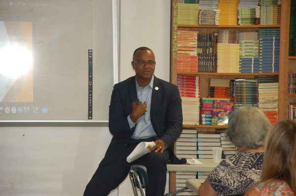 Dr. Oliver Robinson, the superintendent of Shenendehowa Central School District in Albany and New York State superintendent of the year, was one of the guest speakers on Friday.  ELIZABETH VESPE