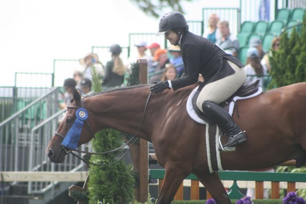 Stephanie Bulger and her horse, Mariano, tied as Grand Local Hunter Champions.