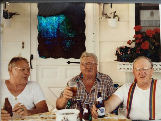 Brothers Eddie (left), Herman, and John Degen together.