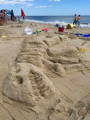 More scenes from the annual sandcaste contest, sponsored by the Clamshell Foundation, at Atlantic Beach in Amagansett. DONNA LIEBOWITZ