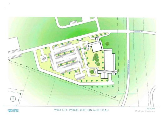 Stony Brook-Southampton Hospital has submitted several possible designs for the planned new emergency room on Pantigo Road in East Hampton.