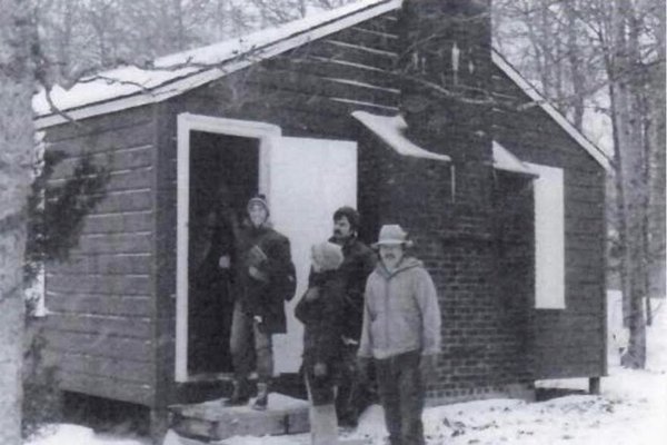 The cabin at Camp Norweska during the 1970s.