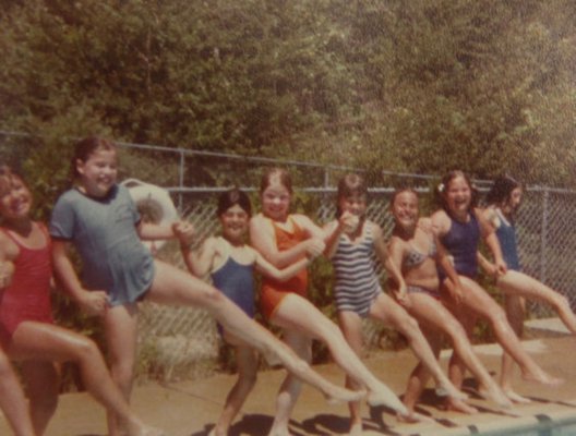 Campers enjoying Sandy Hollow Day Camp during the beginning years of its inception.