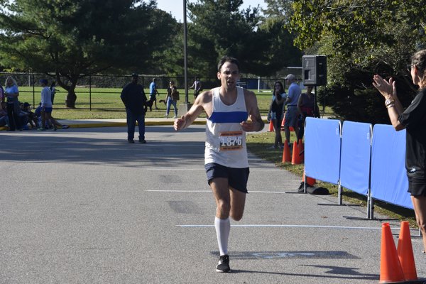 Sean Mahon, 33, of Merrick placed second in the half marathon.