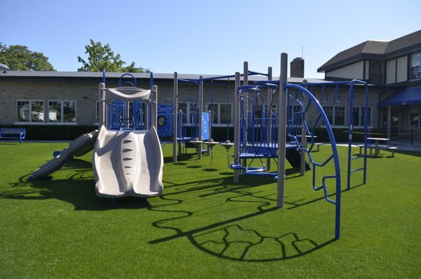 The new playground area at Our Lady of the Hamptons School. ANISAH ABDULLAH