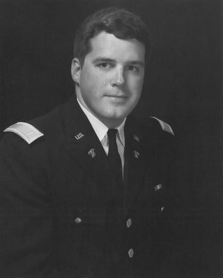 George Motz in dress blues during his time in the Army.
