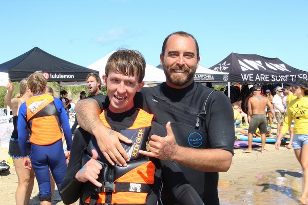 A Walk on Water, known as AWOW, hosted two day sof surf therapy for those with special needs and their families on Friday and Saturday at Ditch Plains Beach in Montauk. KYRIL BROMLEY