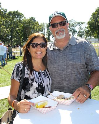 The Montauk Seafood Festvial was a popular draw last weekend. KYRIL BROMLEY