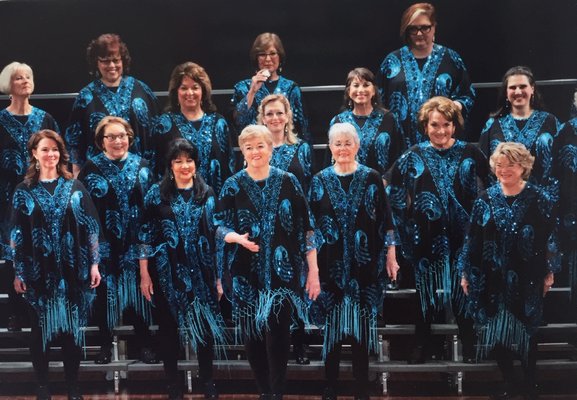 The Sweet Adelines performing. COURTESY PEGGY DISUNNO