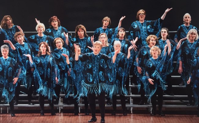The Sweet Adelines performing. COURTESY PEGGY DISUNNO