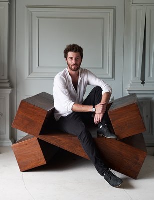 Furniture designer Maximilian Eicke of Max ID NY. BJORN WALLANDER