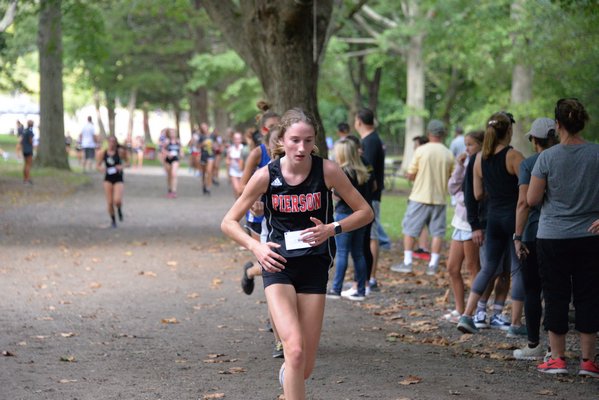 Pierson's Abby Sherwood in the sophomore race.