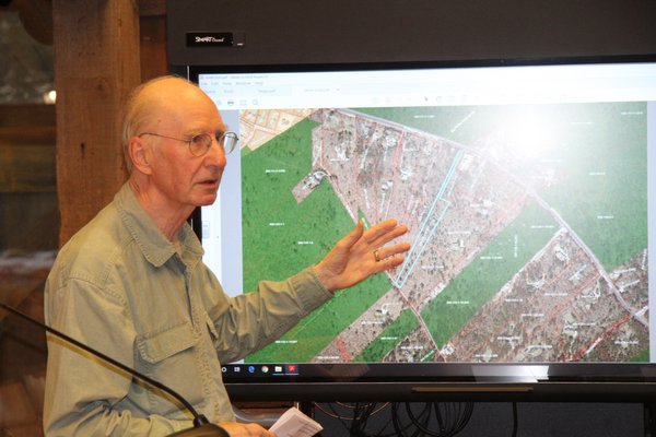 Roy Nicholson lives near the two properties in the woods of Wainscott that East Hampton Town has agreed to buy for use as an affordable housing development.