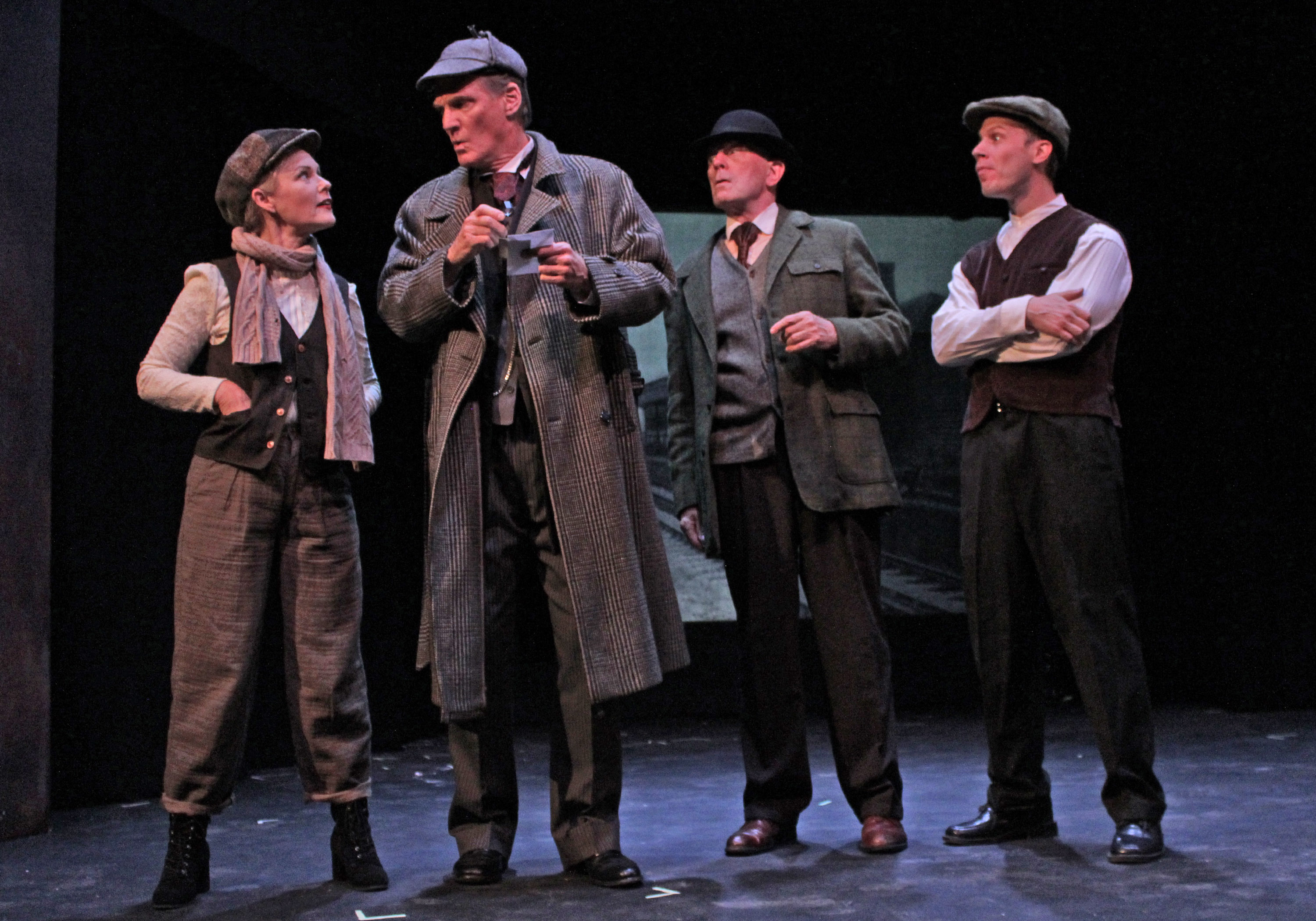 From left, Tina Jones, Matthew Conlon, Duncan Hazard and Ben Schnickel in Hampton Theatre Company's production of 