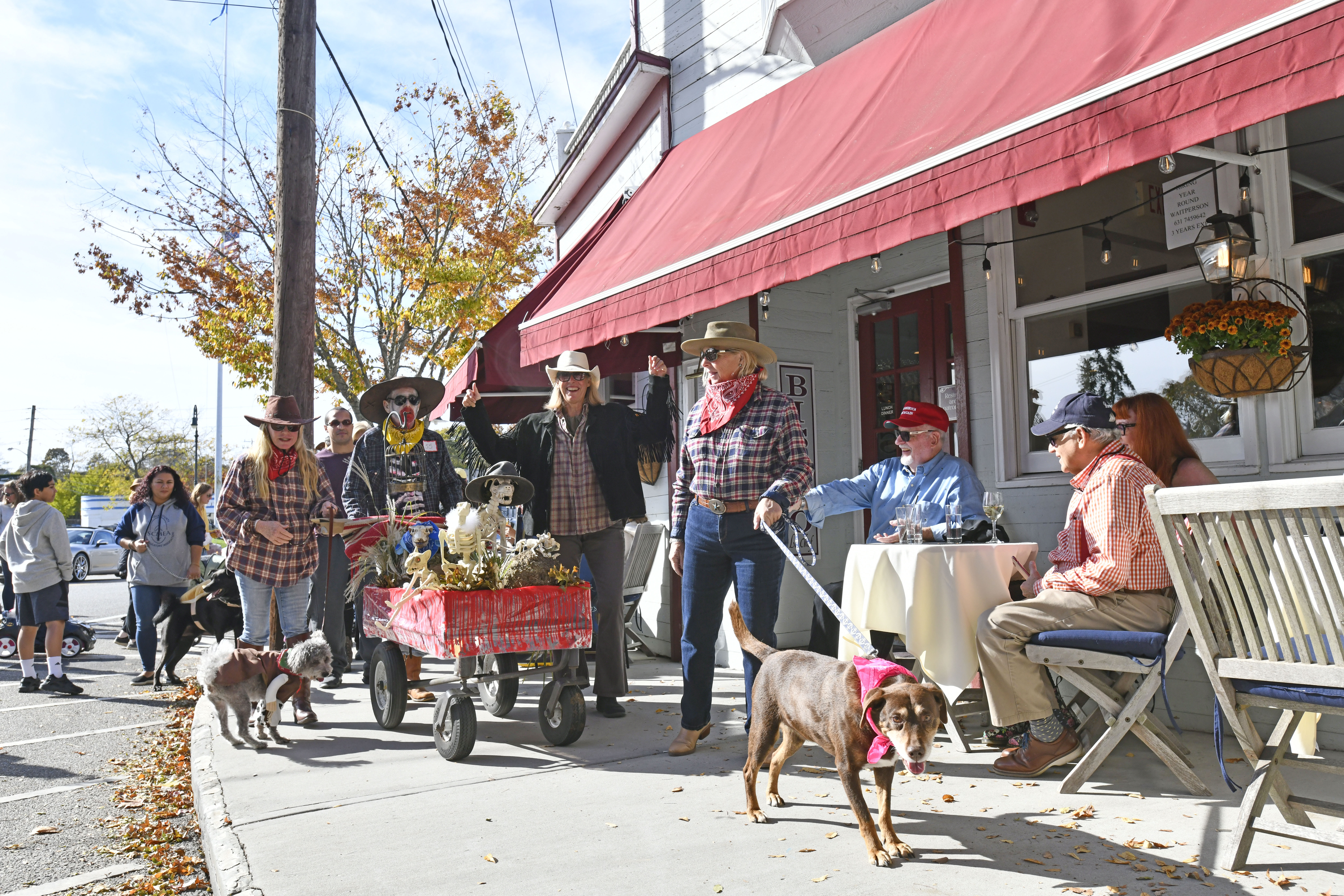 The Little Lucy's Halloween Pet Parade in Southampton Village on Saturday. DANA SHAW