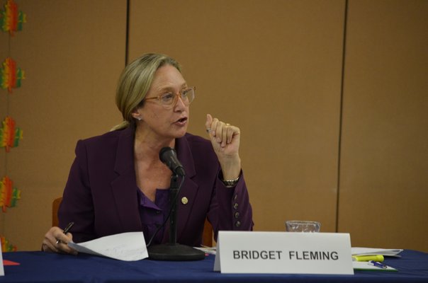 Suffolk County Legislator Bridget Fleming is running for reelection for her third term. ANISAH ABDULLAH