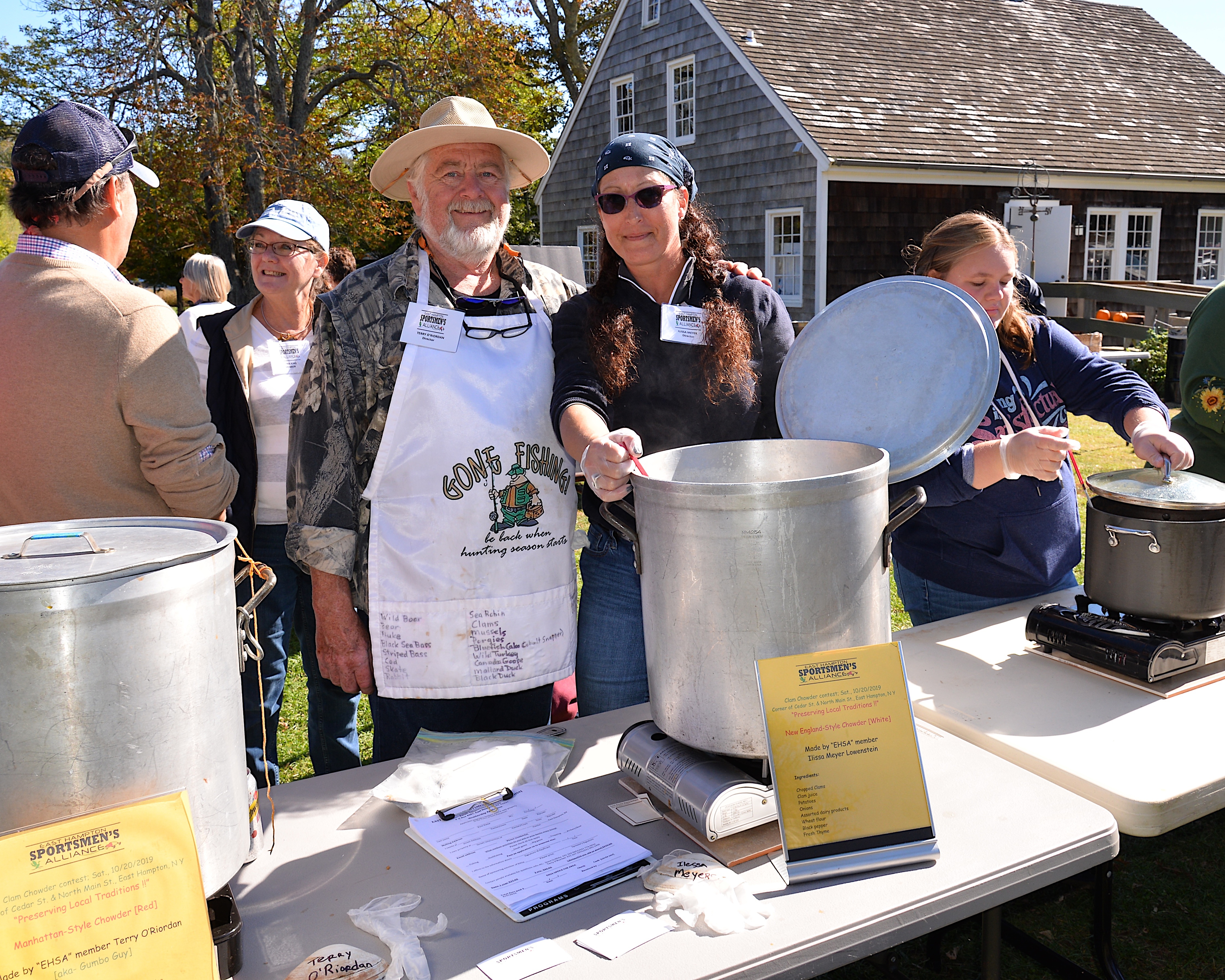 The East Hampton Historical Farm Museum drew a large crowd to its Top Spoon Chowder Contest on Saturday. KYRIL BROMLEY