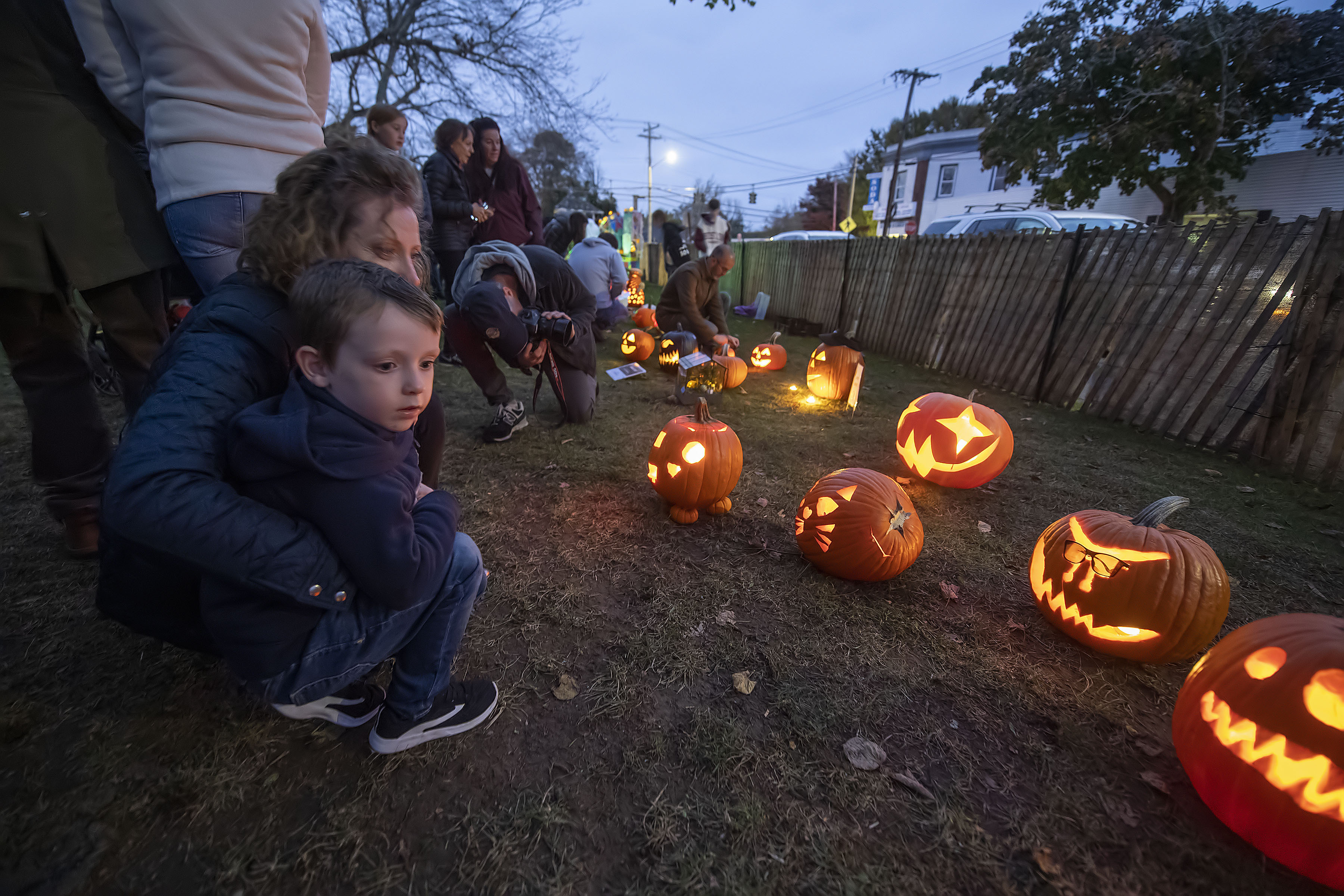 The 2019 Annual Bridgehampton Lions Club Pumpkin Carving Contest on Monday night.