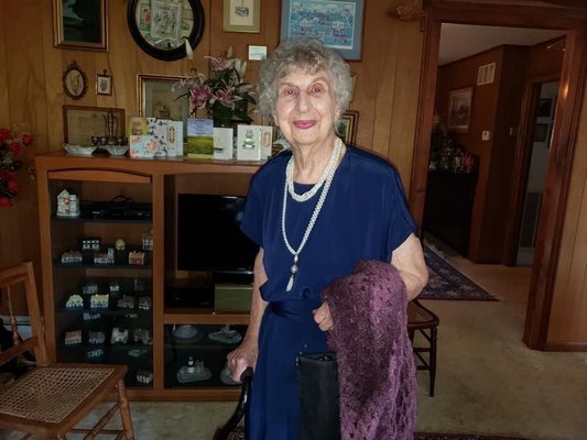 Margaret Bock celebrating her 100th birthday on September 24.  COURTESY HENRY OSMERS