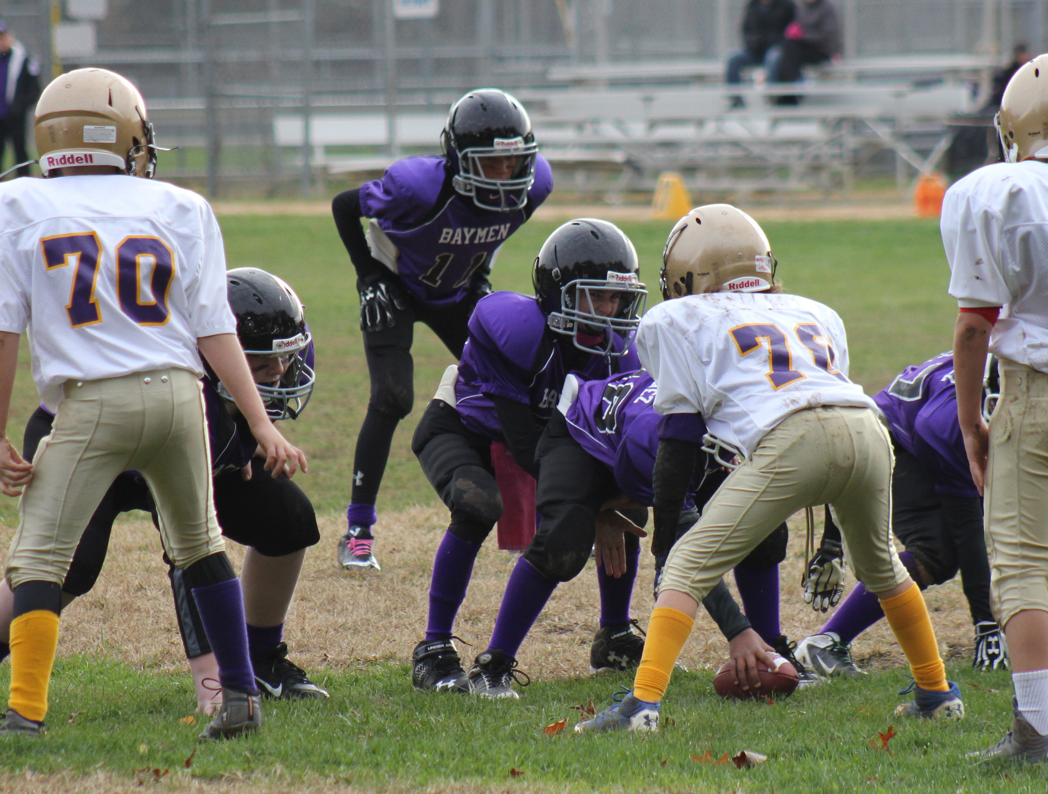 Quarterback Braeden Dorchak under center against Sayville back in 2014.