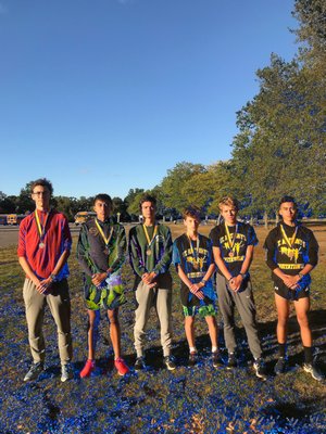 The Westhampton Beach boys cross country team won the St. Anthony's Invitational on Friday.