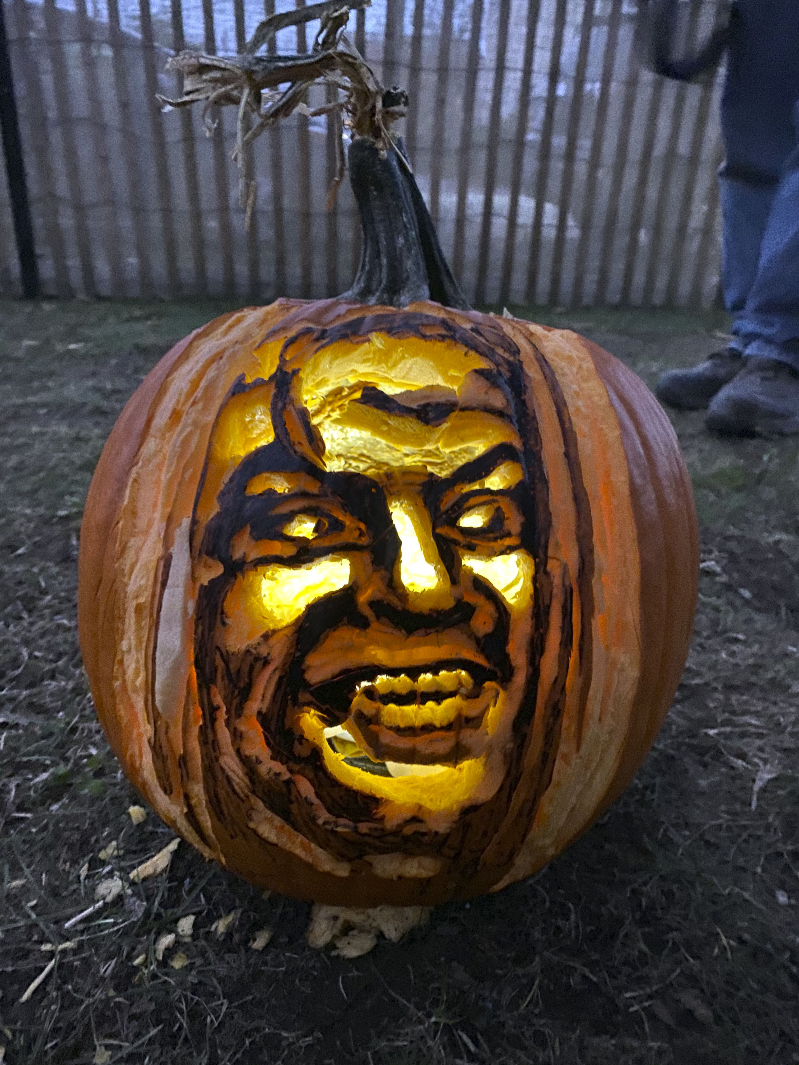 An entry in the Bridgehampton Lions Club Carving Contest on Monday night.