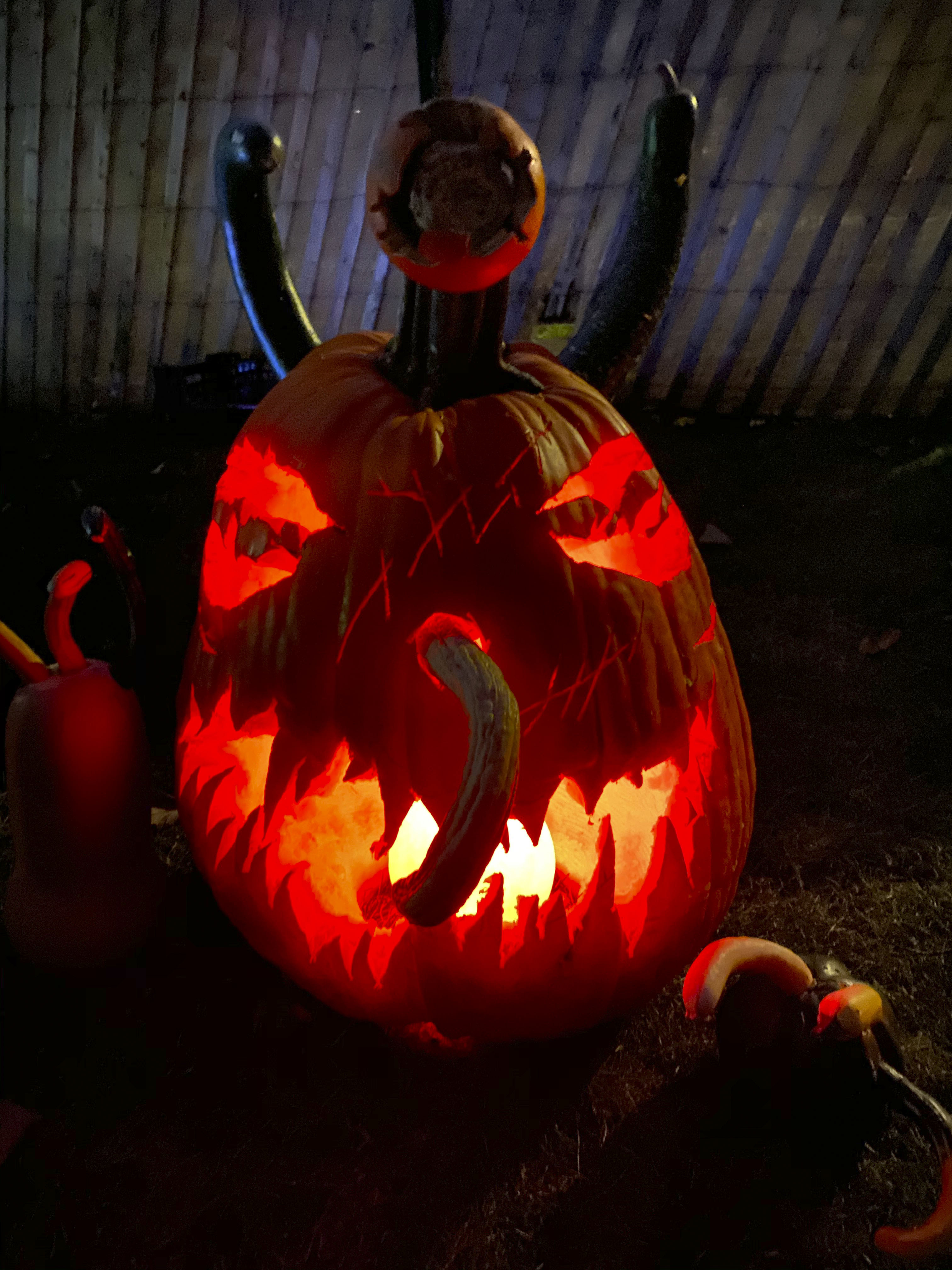 An entry in the Bridgehampton Lions Club Carving Contest on Monday night.