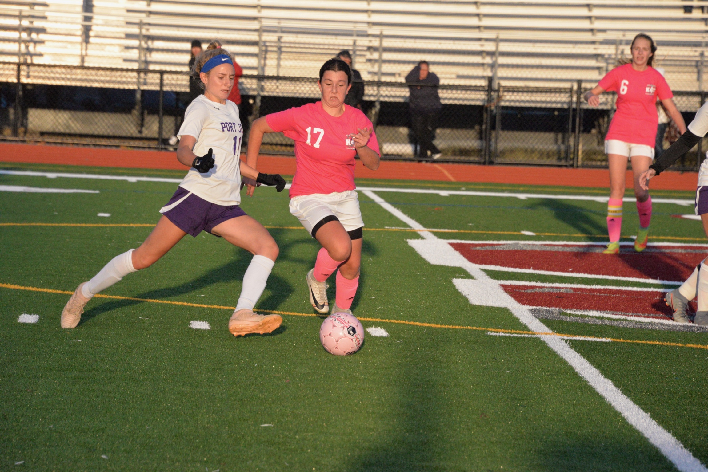 Sophomore Ellie Avallone scored a pair of goals in Southampton's 3-2 victory over Port Jeff last week.