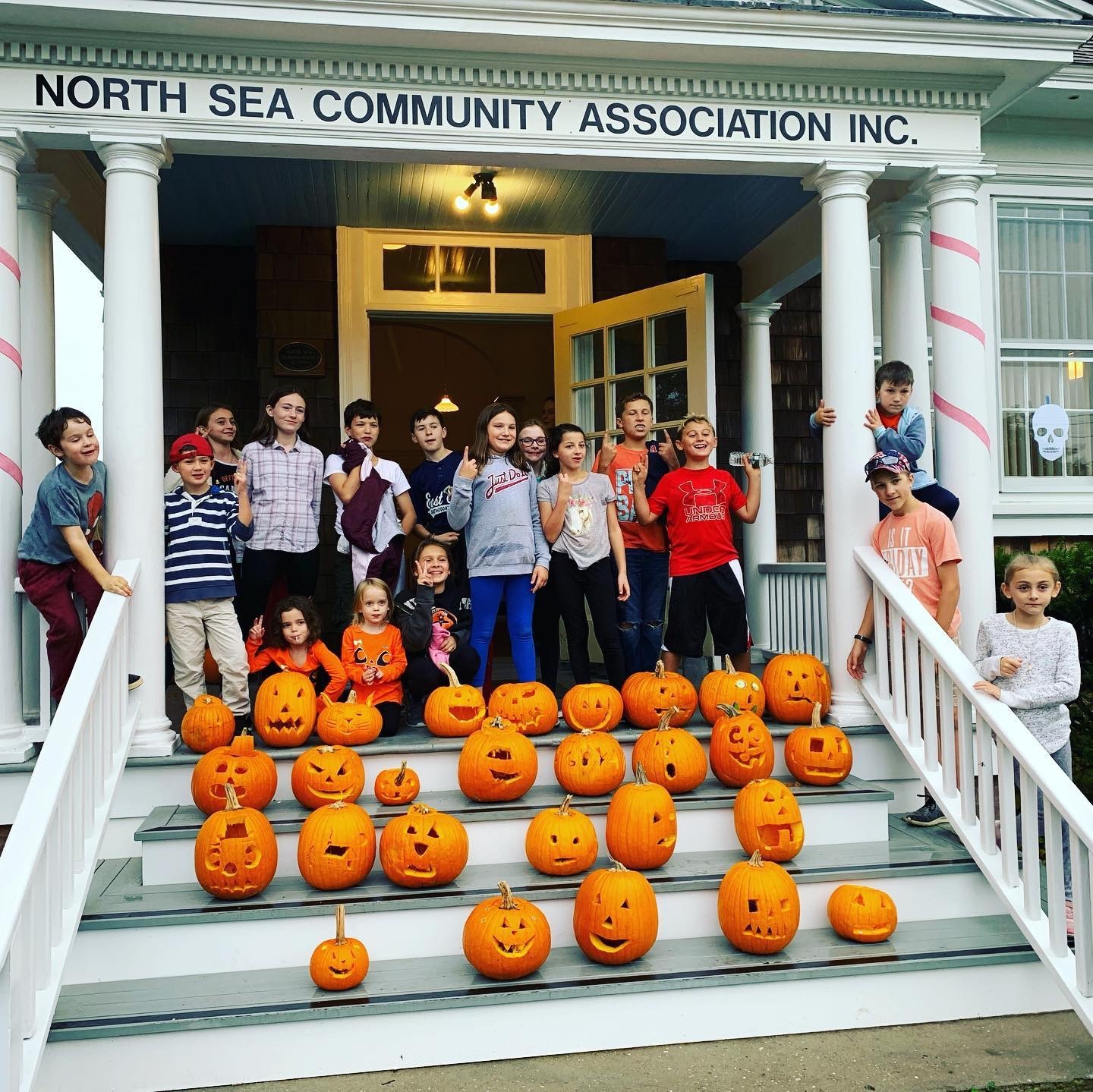 North Sea Community families gathered for its fourth annual pumpkin-carving party.