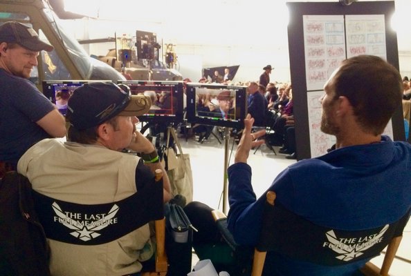 Director Todd Robinson and cinematographer Byron Werner on the set of 