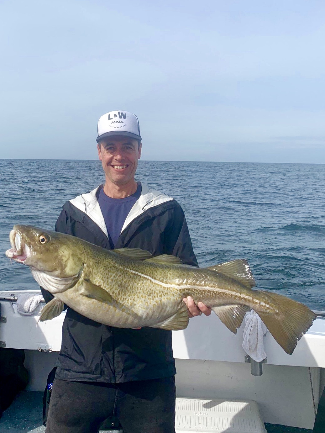 Brian Halweil decked this whopper cod while fishing aboard the Shinnecock Star off Hampton Bays last week.
