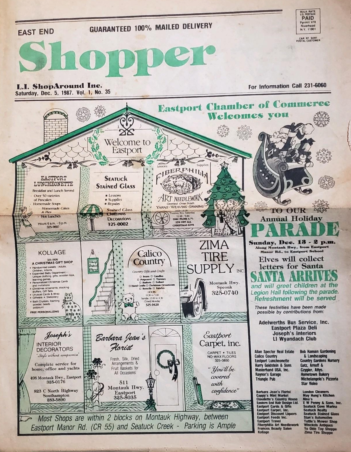 An ad ran in1987 for the Eastport Chamber of Commerce.