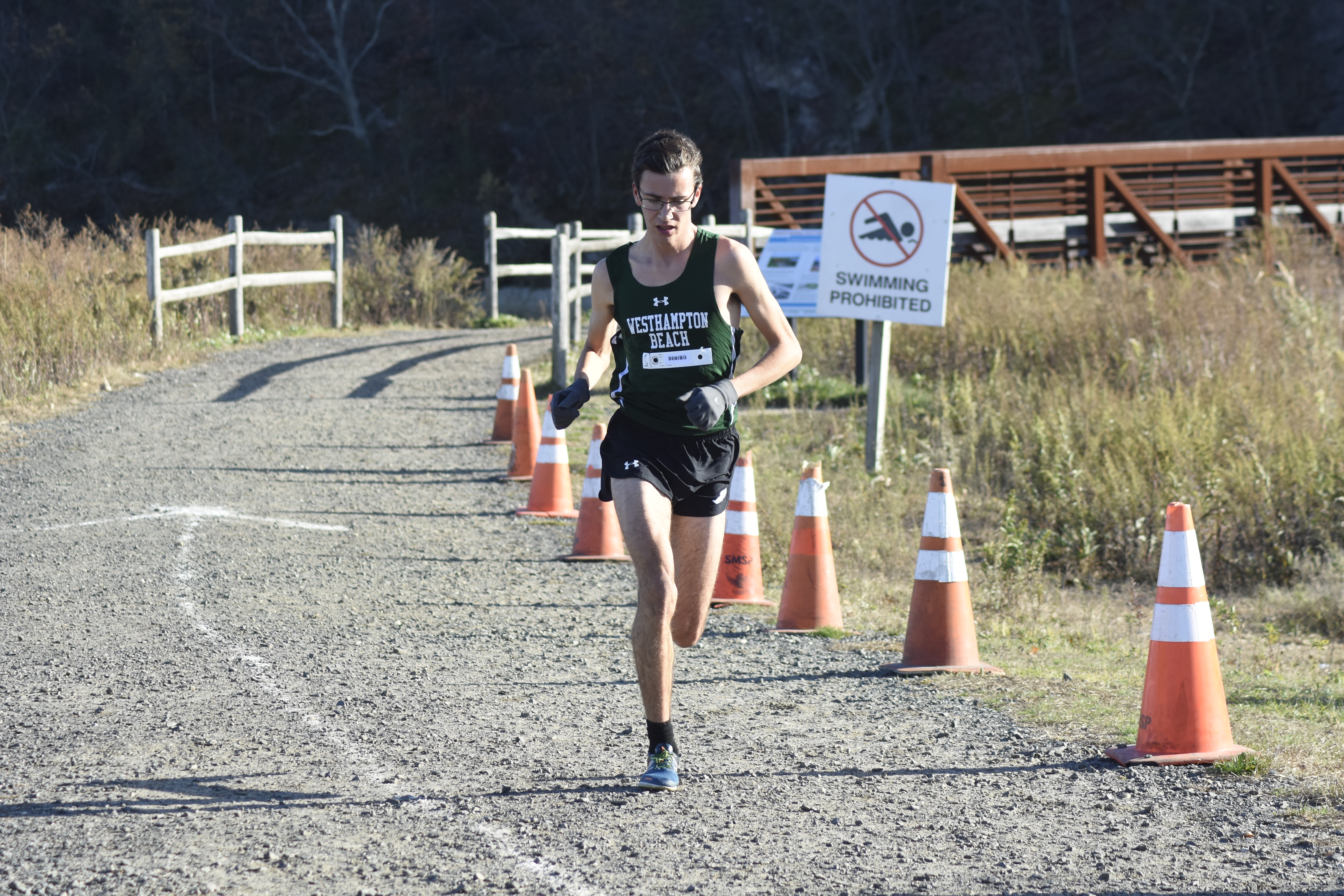 Gavin Ehlers finished second in Class B and led the Hurricanes throughout the race.