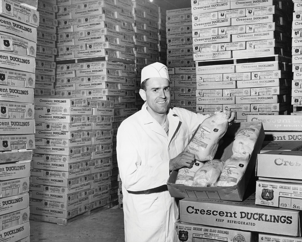 Refrigerator, Crescent Duck Farm, Aquebogue, 1958. COURTESY DOUGLAS CORWIN, CRESCENT DUCK FARM