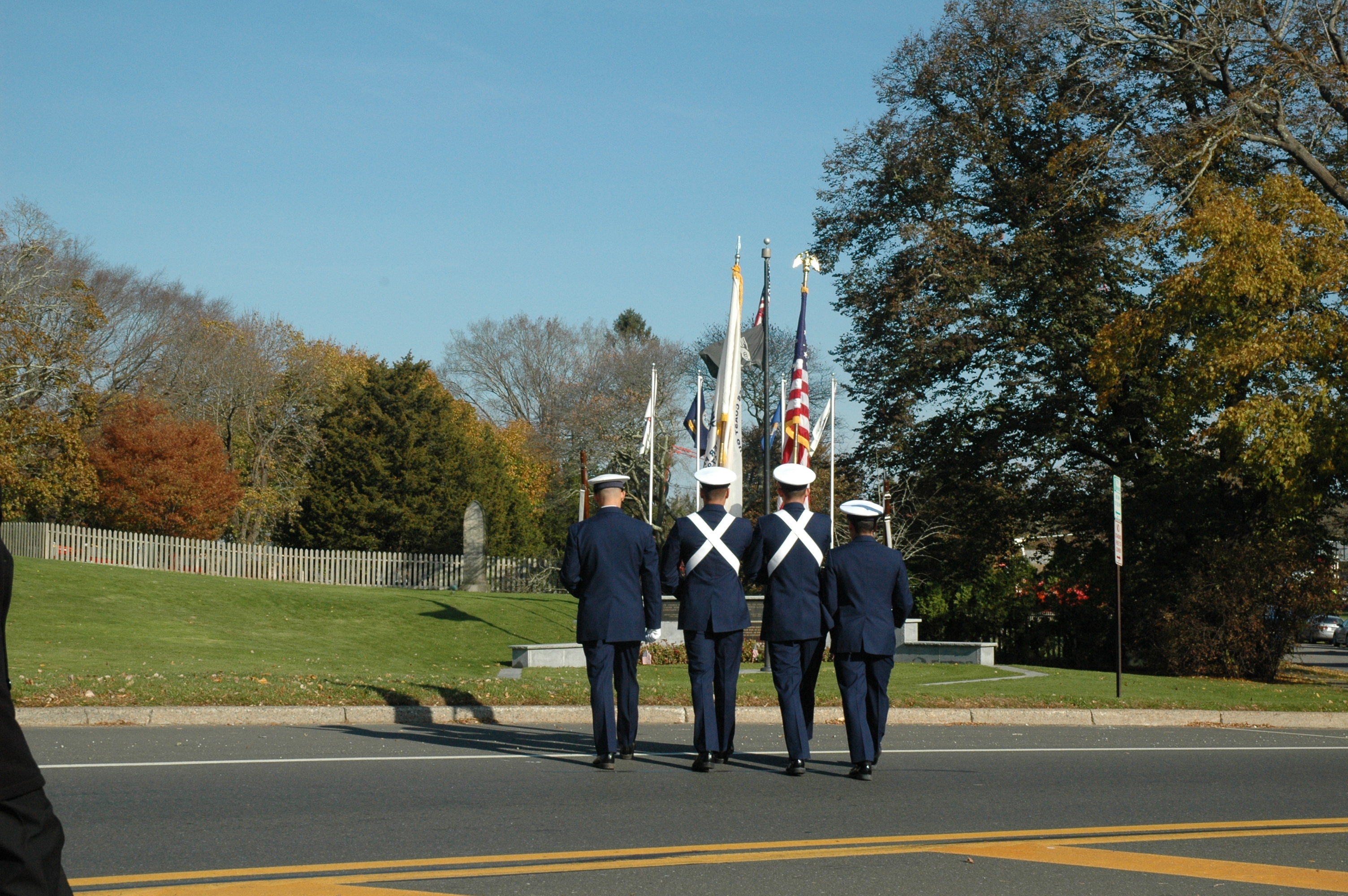 East Hampton Town and Village celebrated Veteran's Day on Monday. They started the parade near London Jeweler's and ended at Hook Mill.  ELIZABETH VESPE