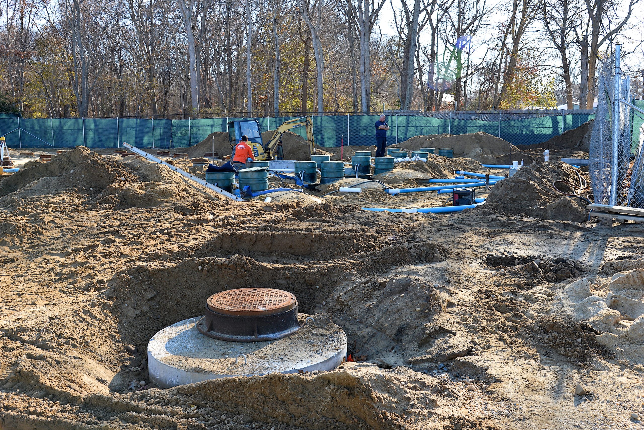 The Springs School is in the midst of a $1.6 million replacement of its septic system. East Hampton Town approved a $227,000 grant from the town's Community Preservation Fund to cover some of the costs. 
