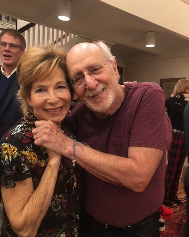 Gail Sheehy and Peter Yarrow in Flordia with the Parkland students.