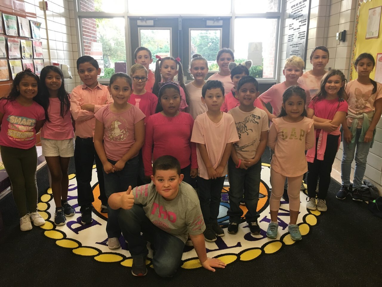 The members of the Hampton Bays Elementary School service organization K-Kids recently donated $450 to the American Cancer Society as part of their 15th annual Denim Day fundraiser. They raised the funds by selling breast cancer awareness bracelets to fellow students, teachers and administrators. Students and staff also wore jeans and the color pink on October 25 in honor of the cause.