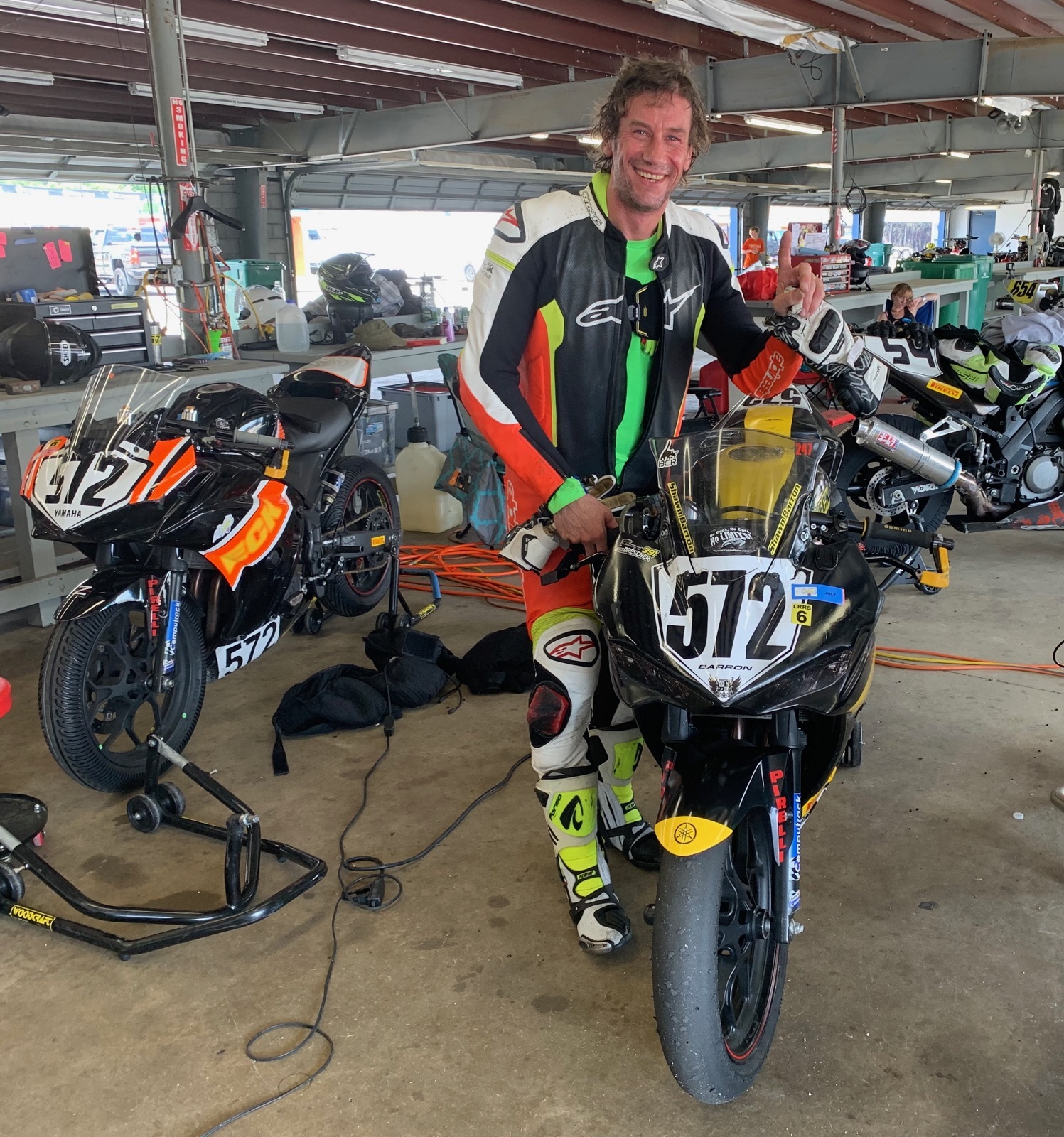 Shawn Barron won the Supersport 300 class of the Loudon Road Racing Series.