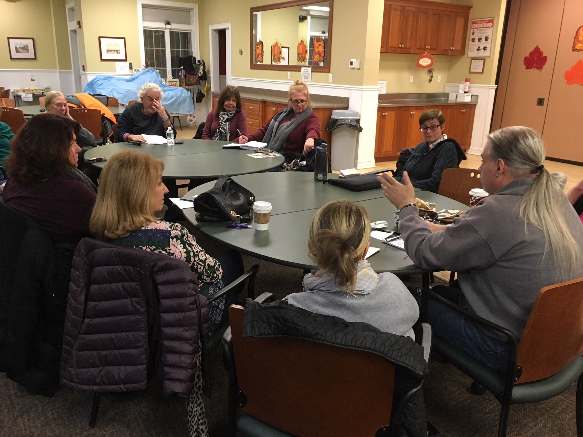 John Cerrato discusses water contamination at the Hampton Bays Citizens Advisory Committee meeting. 