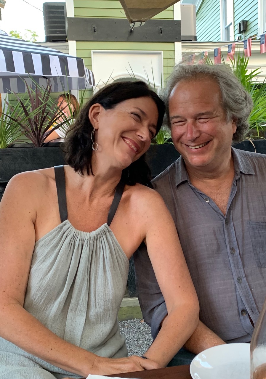 Margaret Garrett and Bruce Wolosoff in summer, 2019.