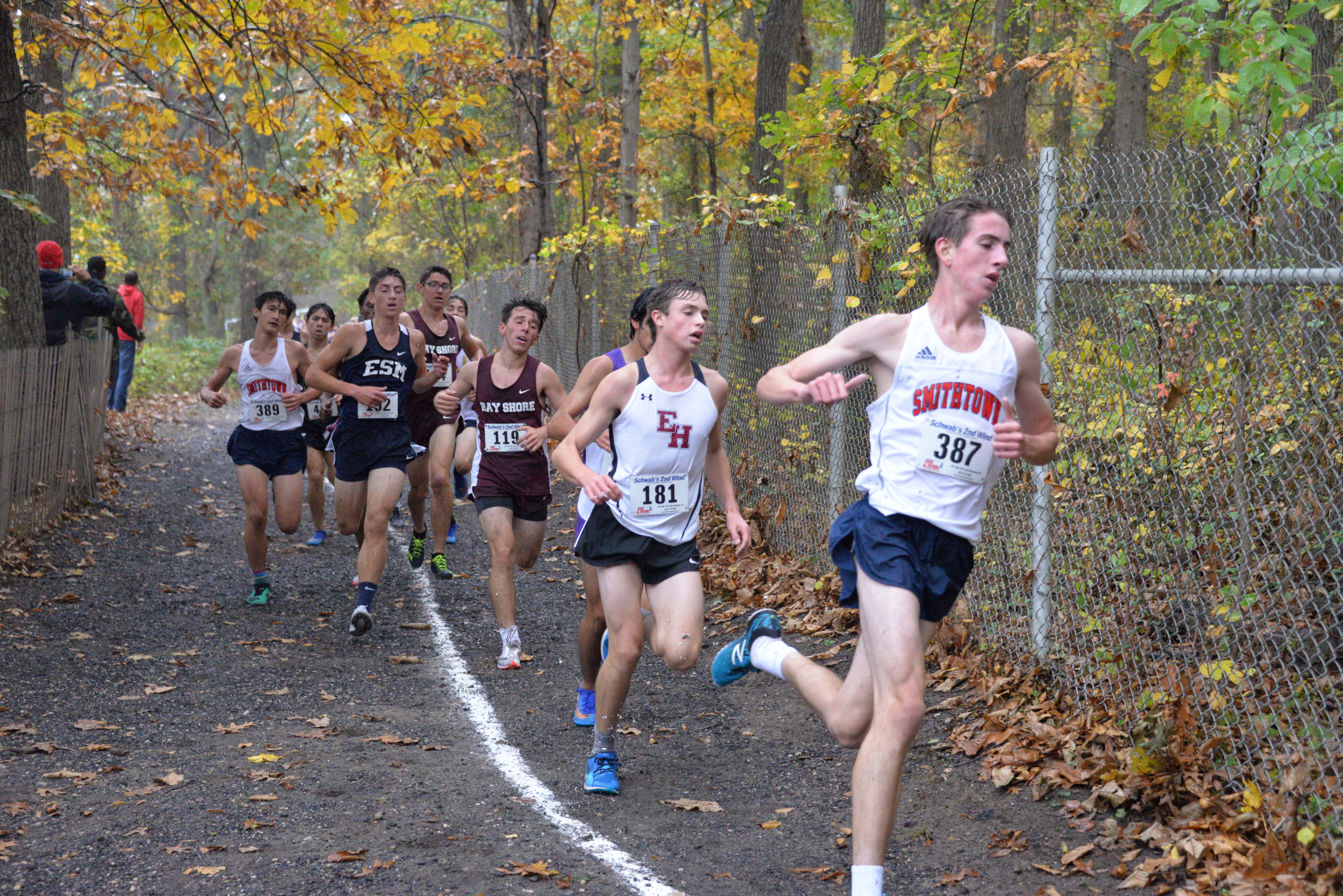 East Hampton sophomore Evan Masi finished third in Division III on October 29.