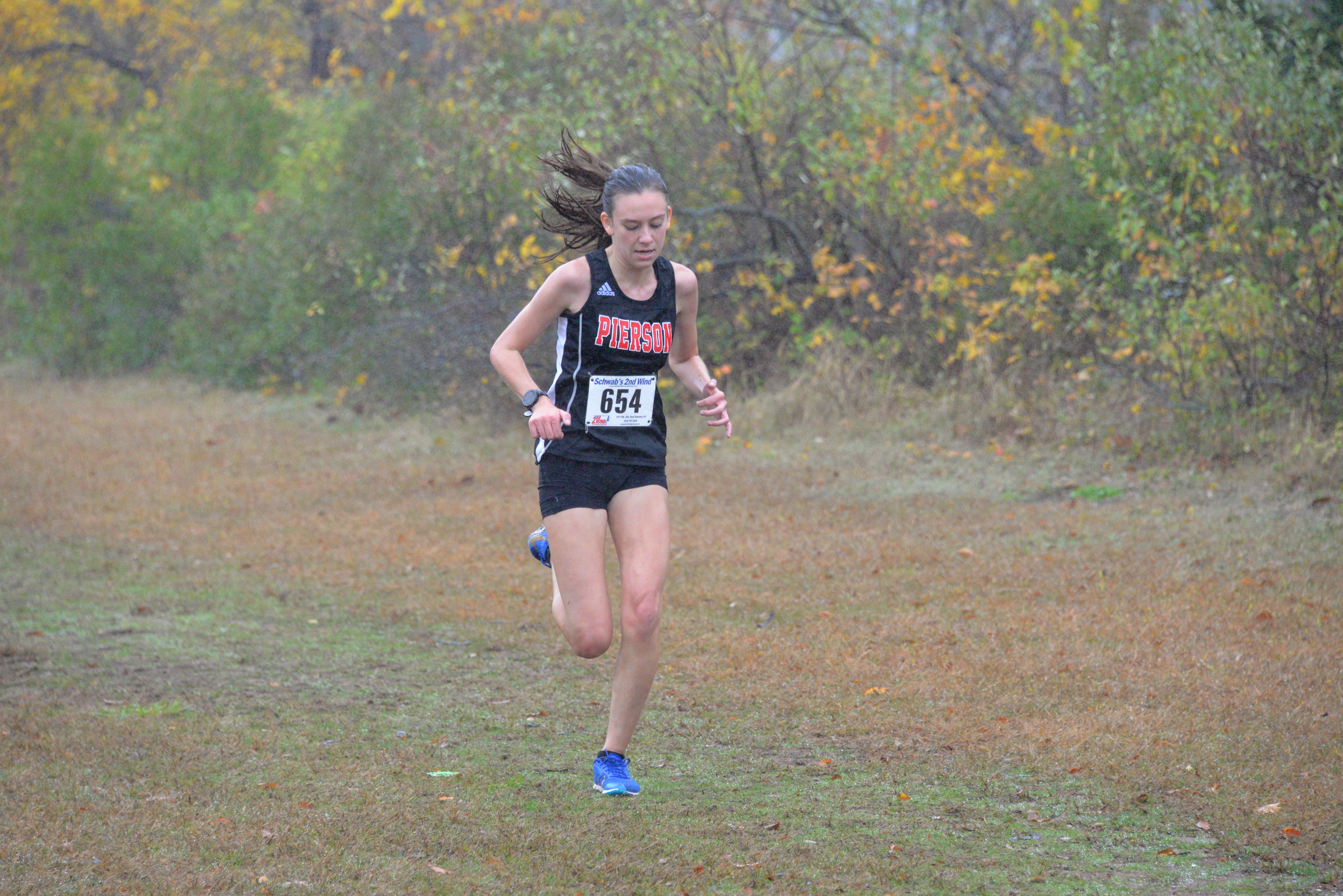 Pierson's Penelope Greene finished 11th overall in the county and second in Division IV.