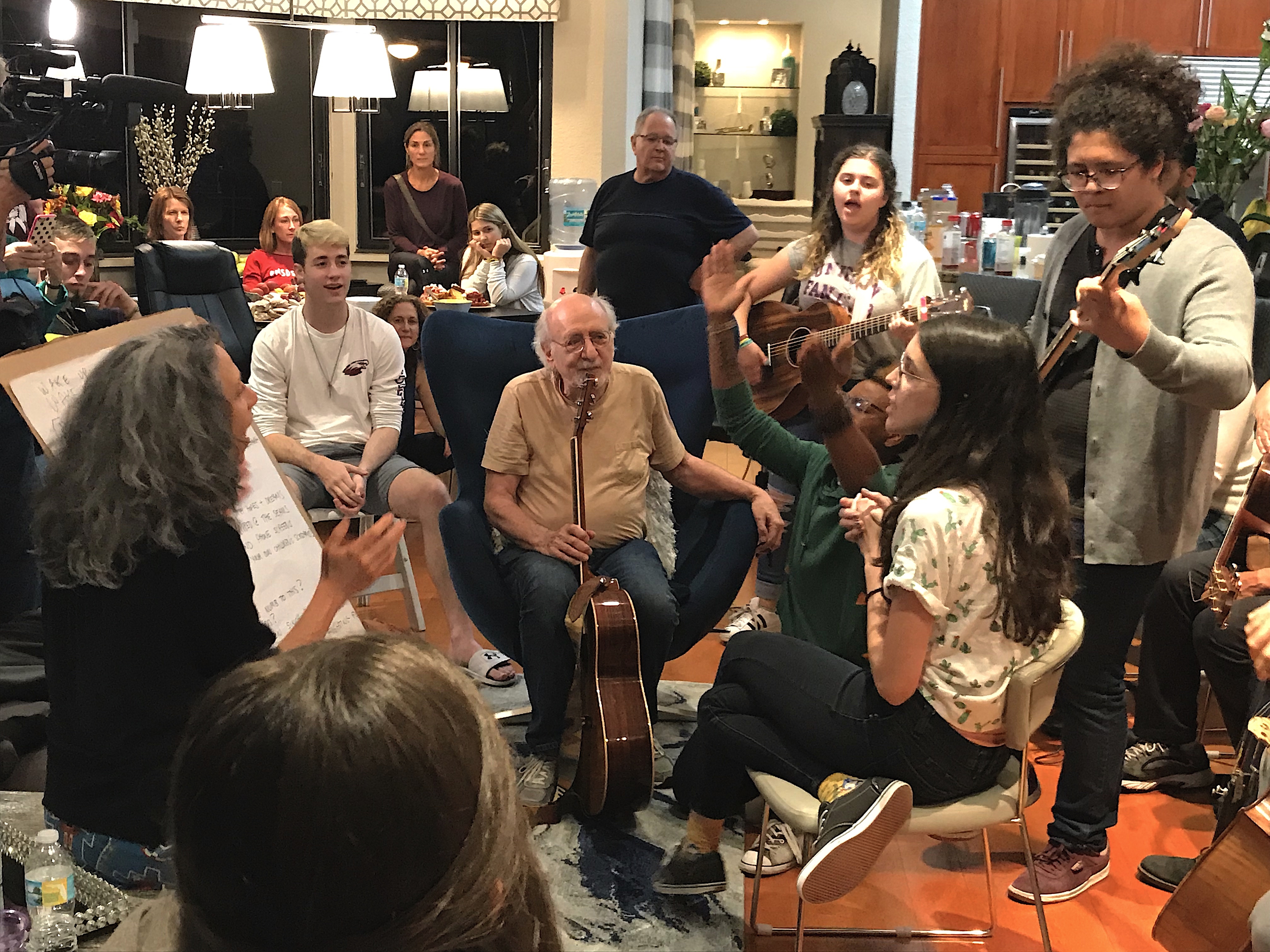 Peter Yarrow in Flordia working with the Parkland students.