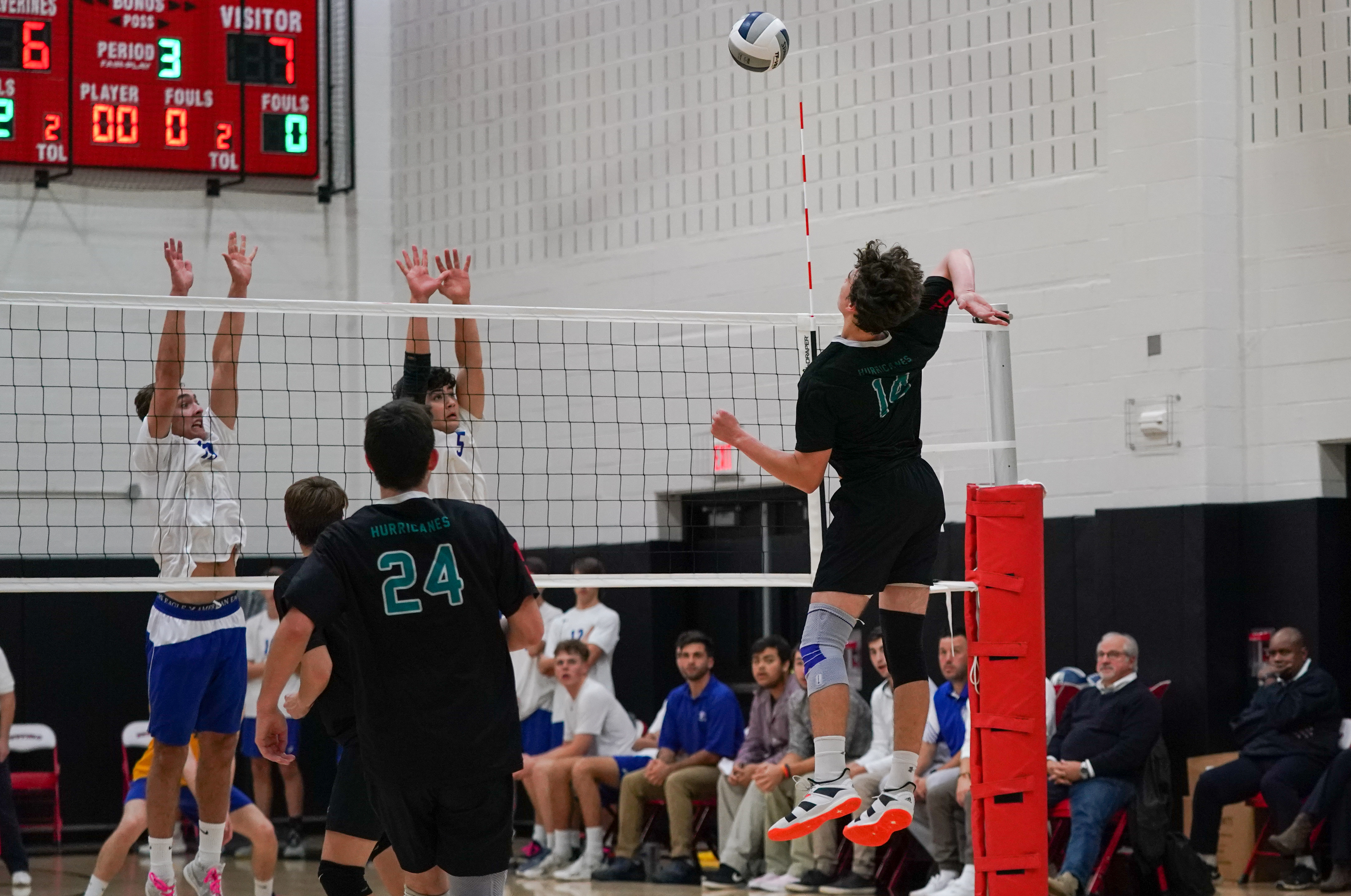 Westhampton Beach sophomore Daniel Haber tied for the team lead on Monday with 15 kills.