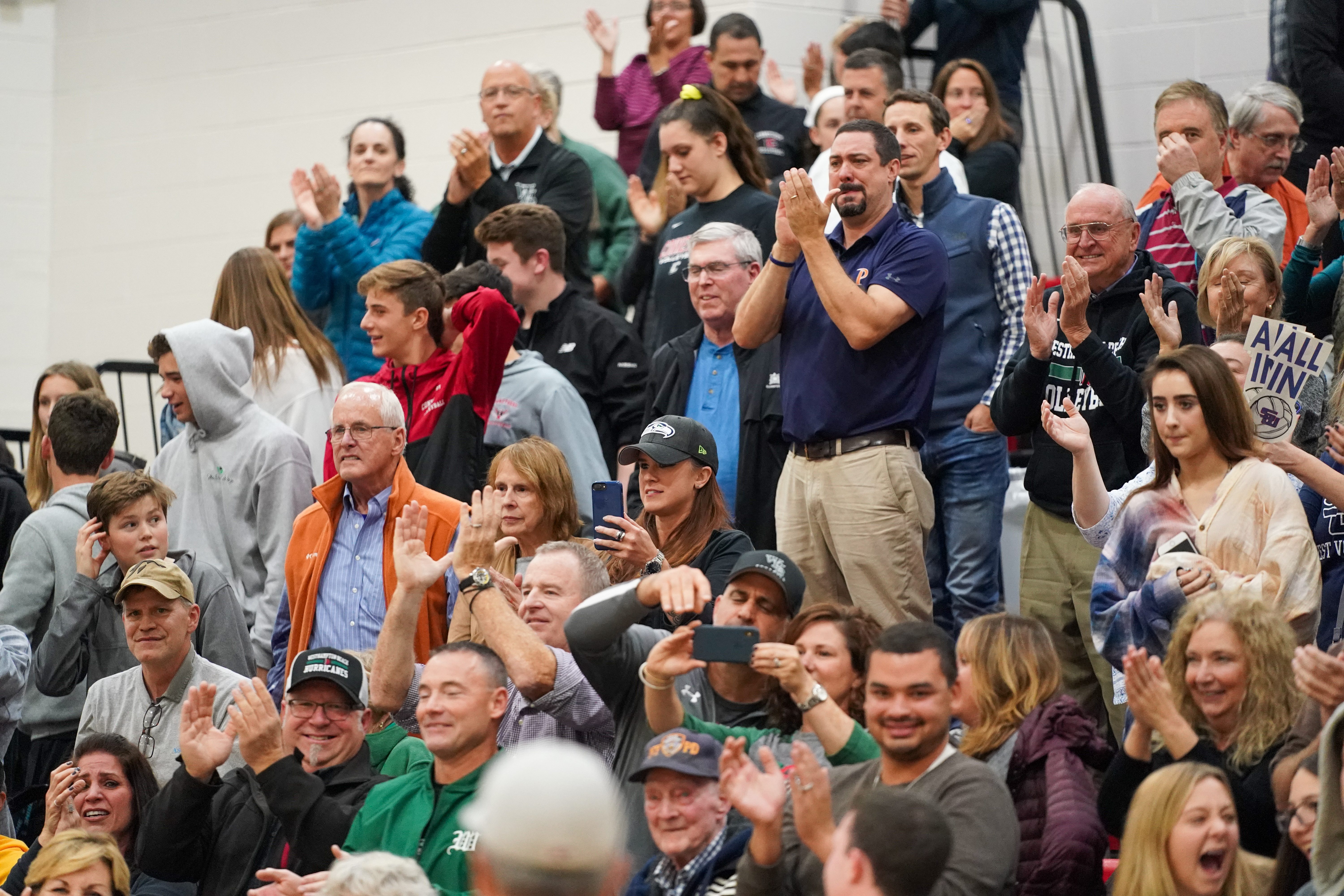 The Westhampton Beach community made the drive to Selden on Monday evening to see history be made.