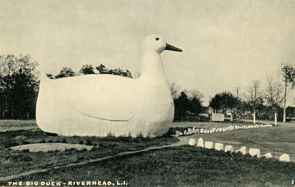 The Big Duck on a postcard. 