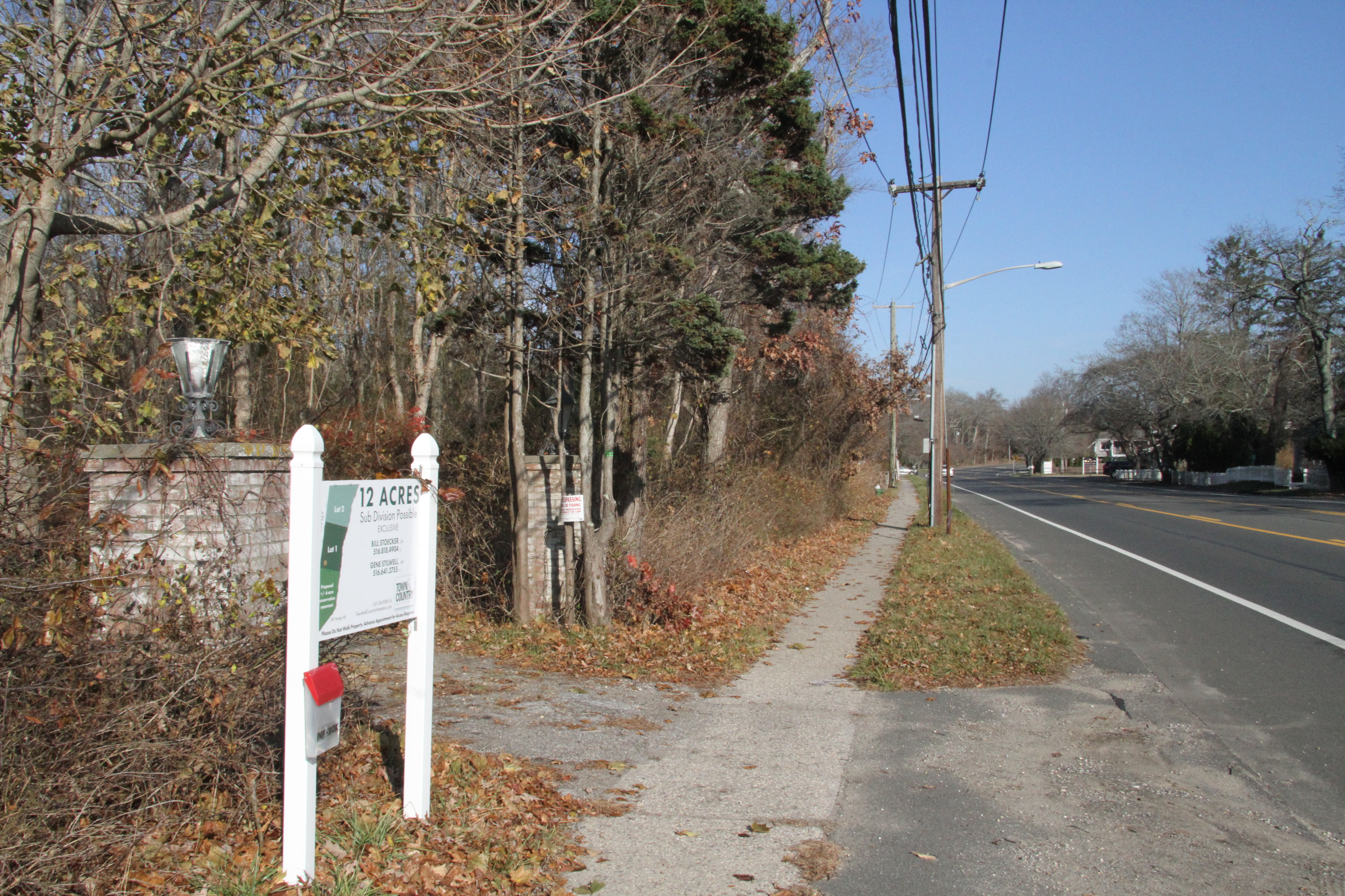 East Hampton Town has an agreement to purchase 12 acres of land off Pantigo Road, a portion of which it plans to use for a future affordable housing development project. 