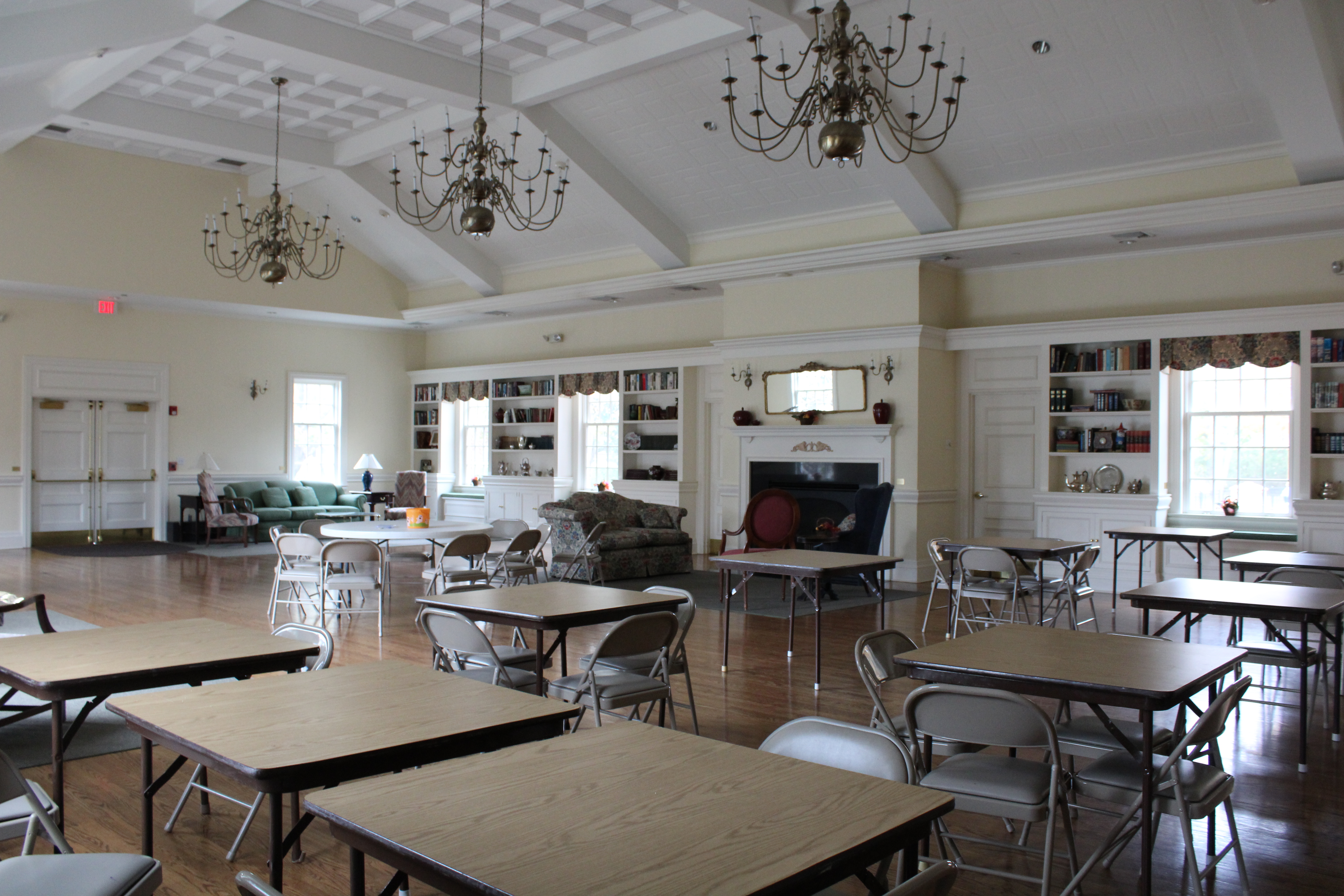 The room at St. Mark's Church where the Thanksgiving event will be held.