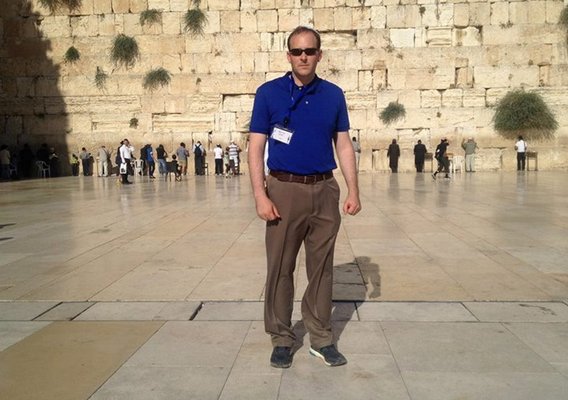 Rep. Zeldin at the Western Wall in Jerusalem.